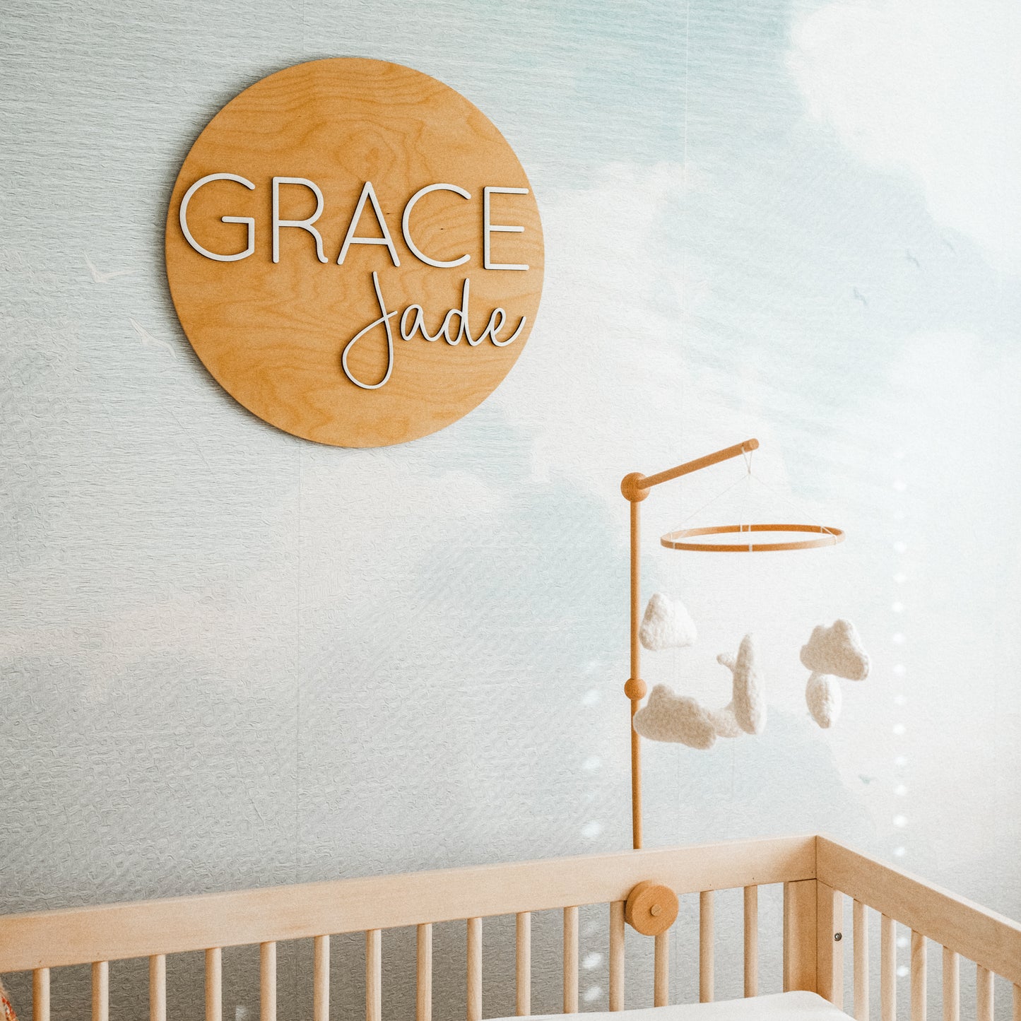 Grace Jade Round Name Sign