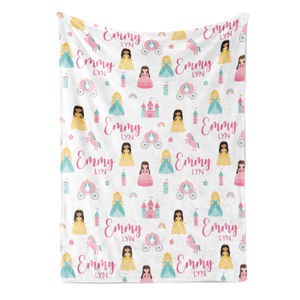 Personalized Princess Name Blanket